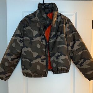 Wild Fable Camouflage Jacket with Orange Interior